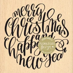 Sello de Madera Christmas Enchantement Florilèges Design