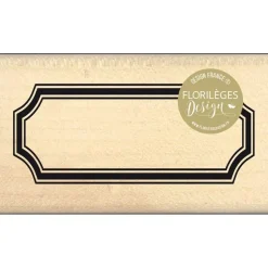 Sello de Madera Etiqueta Simple Enchantement Florilèges Design