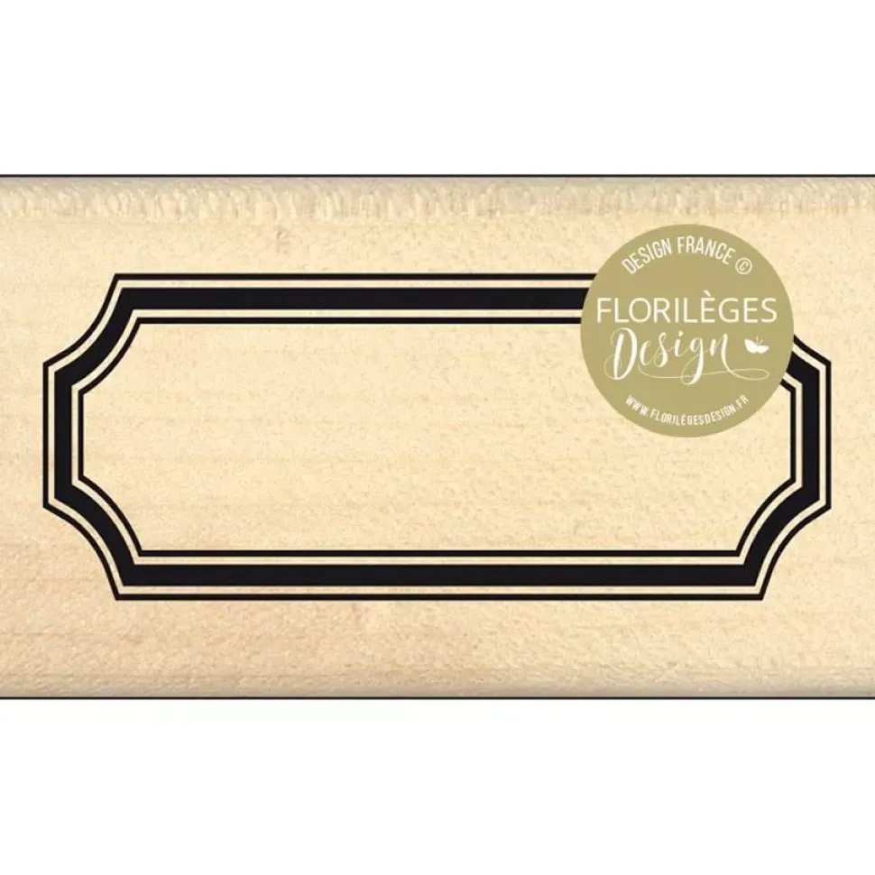 Sello de Madera Etiqueta Simple Enchantement Florilèges Design
