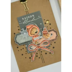 Sello de Madera Etiqueta Simple Enchantement Florilèges Design