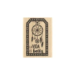 Sello de madera La vida es bella Florilèges Design