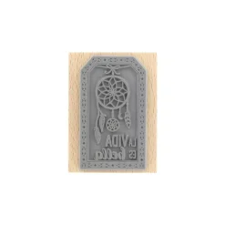 Sello de madera La vida es bella Florilèges Design