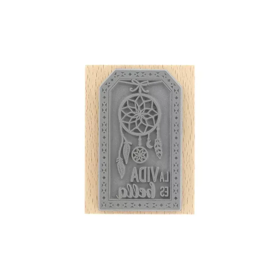 Sello de madera La vida es bella Florilèges Design