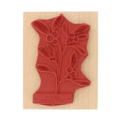 Sello de madera Rama de muérdago Florilèges Design