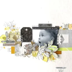 Sello de madera Rama de muérdago Florilèges Design