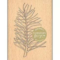 Sello de Madera Rama de Pino Enchantement Florilèges Design