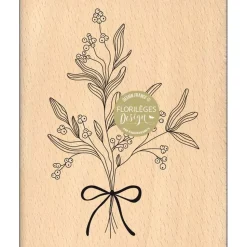 Sello de Madera Ramo de Navidad Enchantement Florilèges Design