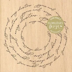 Sello de Madera Rueda de Navidad Enchantement Florilèges Design