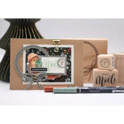 Sello de Madera Sello de Navidad Enchantement Florilèges Design