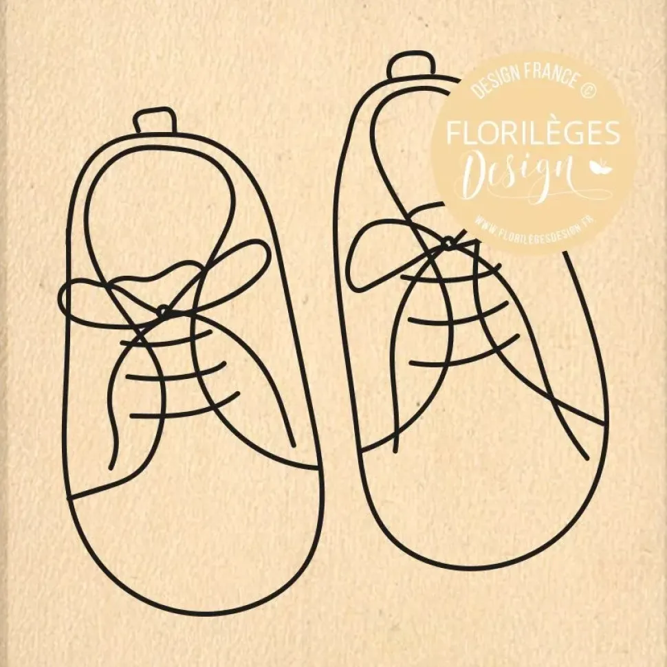 Sello de madera Zapatitos À Petits Pas Florilèges Design