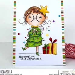 Sello Lunettes Christmas Girl Stamping Bella