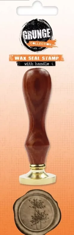 Sello para lacre con mango Flores Grunge Collection Studio Light
