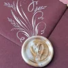Sello para Lacre Corazón Wax Sealing Manuscript