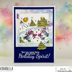 Sello Skating Penguins Stamping Bella