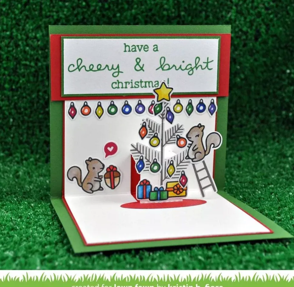 Sello transparente cheery christmas - Lawn fawn