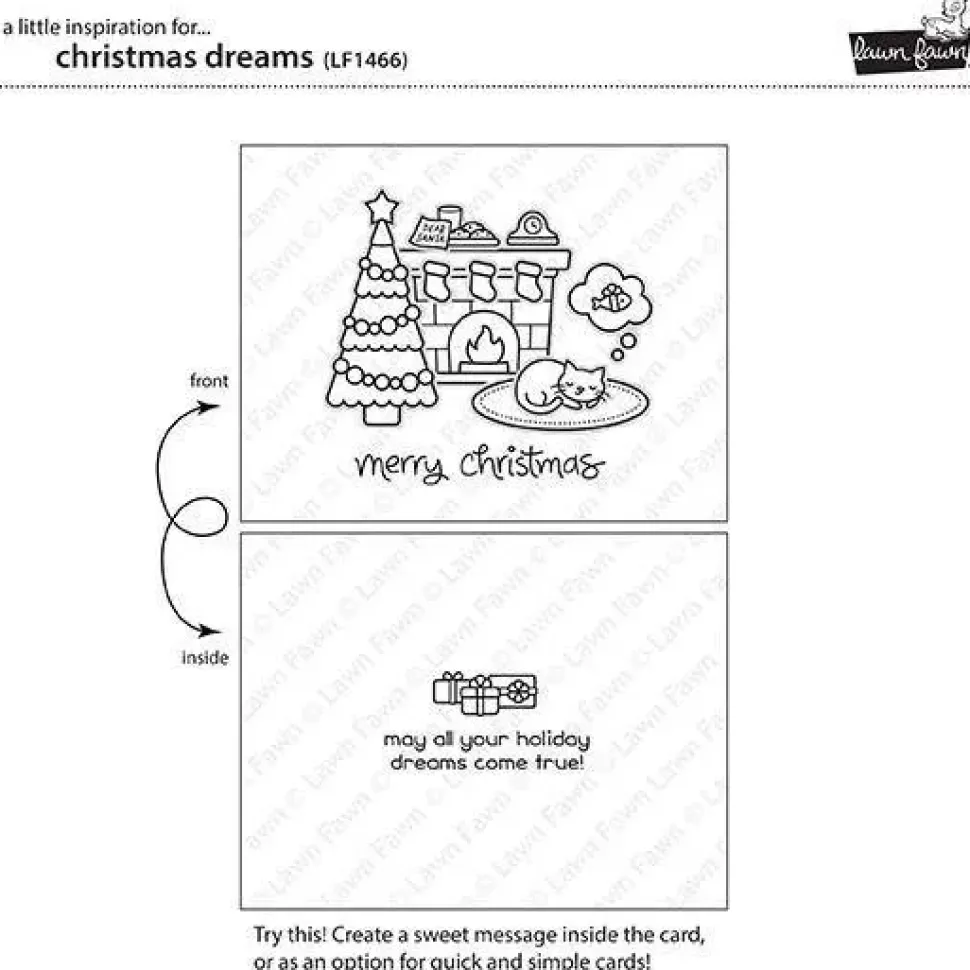 Sello transparente Christmas dreams - Lawn fawn