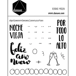 Sello transparente en castellano Noche Vieja Dunaon