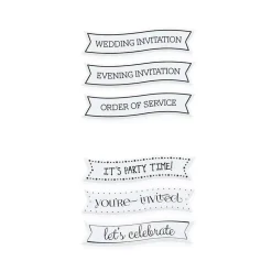 Sello transparente Invite Wedding and Party