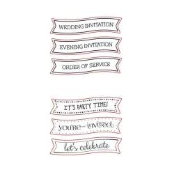 Sello transparente Invite Wedding and Party