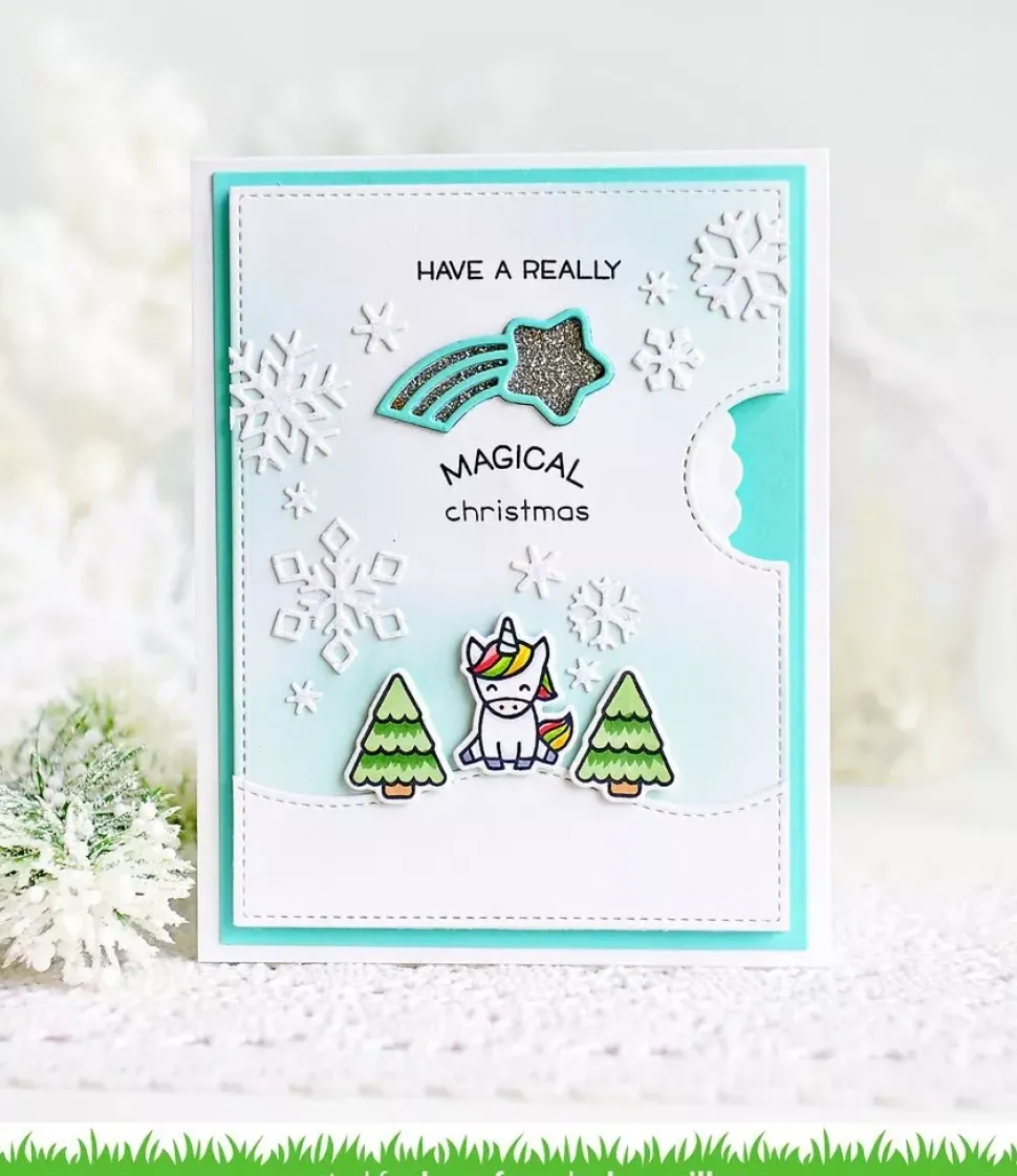 Sello transparente Say what? Christmas critters - Lawn fawn