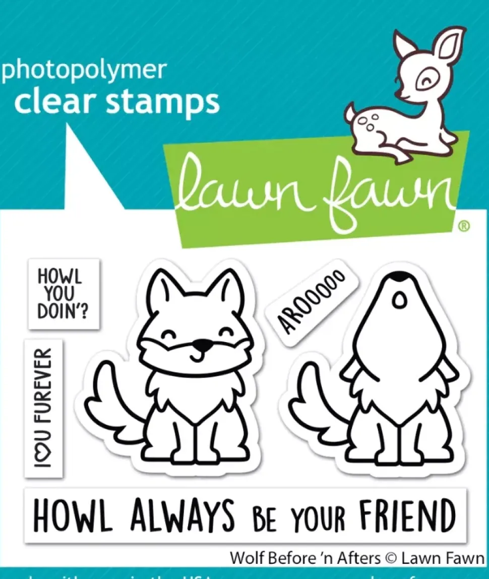Sello transparente Wolf Before 'n Afters Lawn Fawn