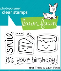 Sello transparente Year 3 - Lawn fawn