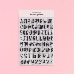 Sellos Transparentes Abecedario Combinado Sami Garra