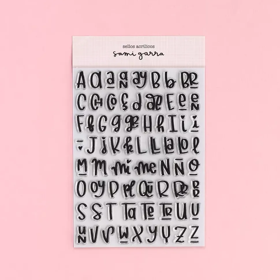 Sellos Transparentes Abecedario Combinado Sami Garra