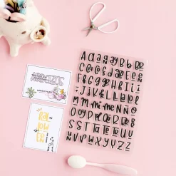 Sellos Transparentes Abecedario Combinado Sami Garra