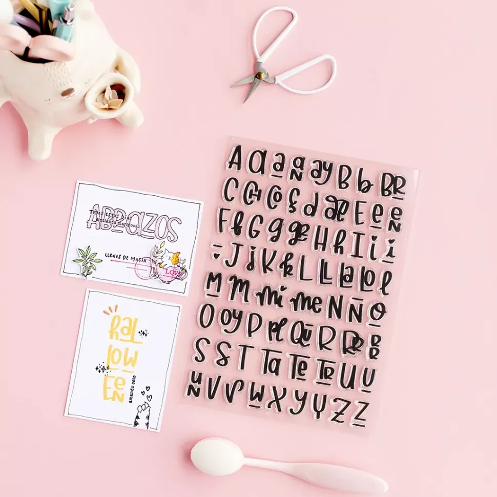 Sellos Transparentes Abecedario Combinado Sami Garra