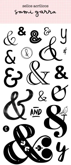 Sellos transparentes Ampersands Sami Garra