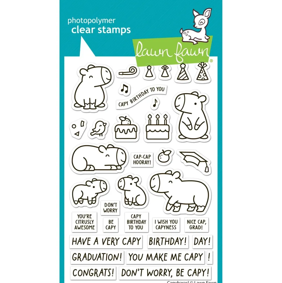 Sellos transparentes Capybaras! Lawn Fawn