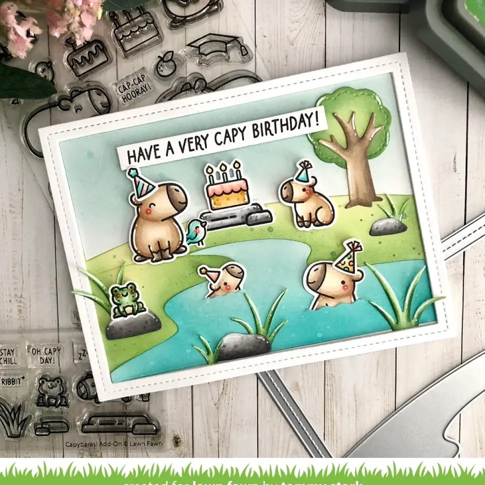 Sellos transparentes Capybaras! Lawn Fawn