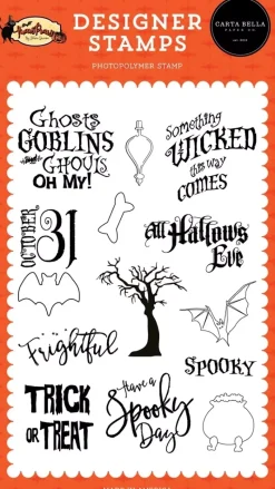Sellos Transparentes Frightful Hocus Pocus Carta Bella