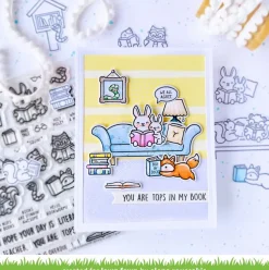 Sellos Transparentes Little Woodland Library Lawn Fawn