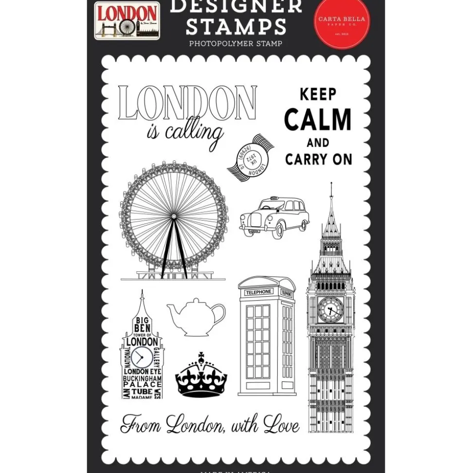 Sellos transparentes London Is Calling London Carta Bella