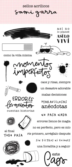 Sellos transparentes Momentos Imperfectos Sami Garra