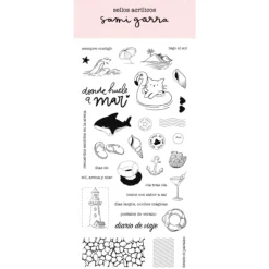 Sellos transparentes Postales verano Sami Garra