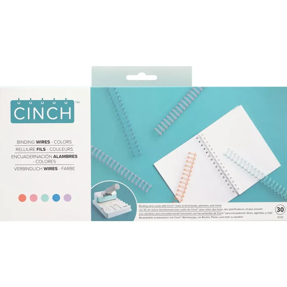 Set 30 anillas para encuadernar Multicolor We R Makers 0.625"