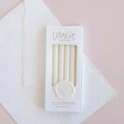 Set 6 Barras de Lacre White Wax it Lora Bailora
