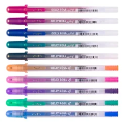 Set 10 Bolígrafos de gel Gelly Roll Gold Silver Shadow