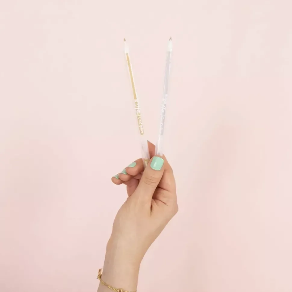 Set 2 Bolígrafos de Gel Metálicos Craftelier