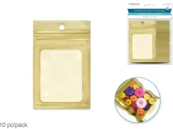 Set 10 Bolsas Ziplock Oro Multicraft