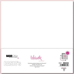 Set cartulinas Blancas Premium Basic Crea 30x30cm 250gr