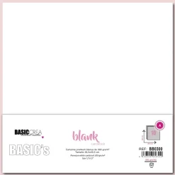 Set cartulinas Blancas Premium Basic Crea 30x30cm 300gr