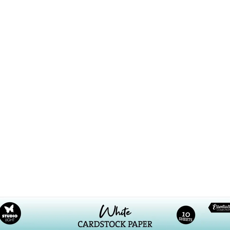 Set 10 cartulinas Blanco Essentials Collection Studio Light 30x30cm