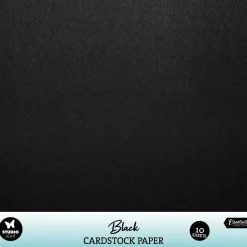 Set 10 cartulinas Negro Essentials Collection Studio Light 30x30cm
