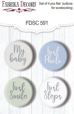 Set 4 chapas Boho Baby Boy Fabrika Decoru