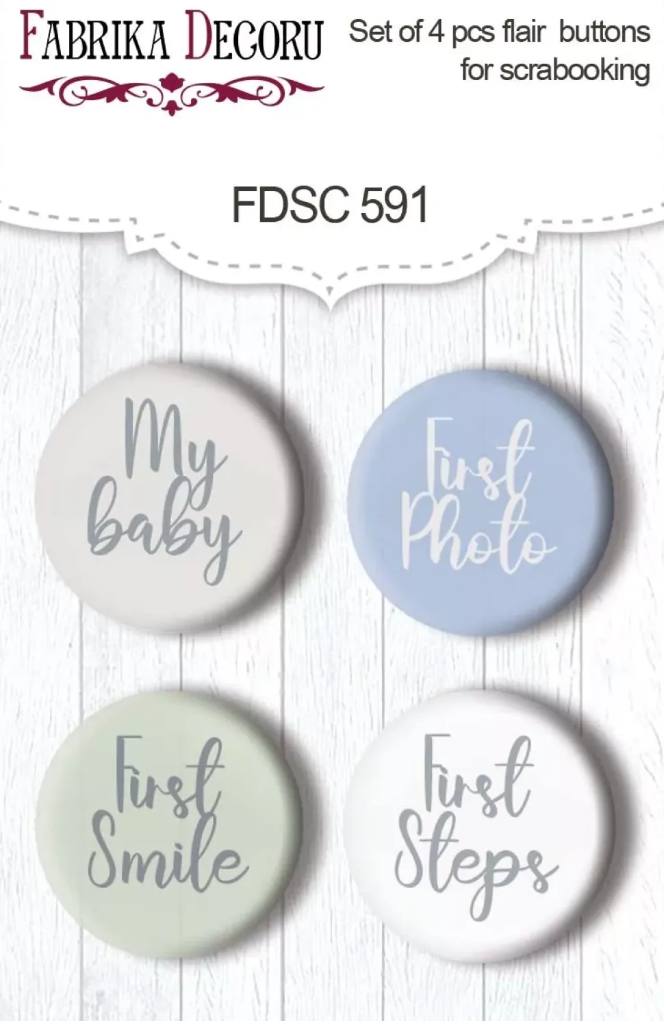 Set 4 chapas Boho Baby Boy Fabrika Decoru
