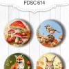 Set 4 Chapas Bright Autumn #1 Fabrika Decoru